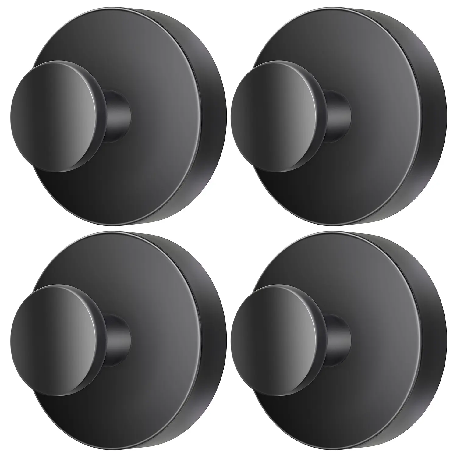 Upgraded 4 Pcs Suction Cup Hooks, Stainless Steel Suction Cup Hooks for Shower, Mirror, Wall, Bathroom, Glass, Hanging Towels