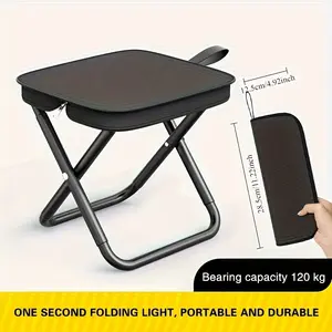 Outdoor Folding Chair Handbag Stool, Camping Chair Travel Pencil Case Small Bench Fishing Subway High-Speed Rail Queueing Foldable Seat Portable Outdoor Chair, Collapsible Folding Chair