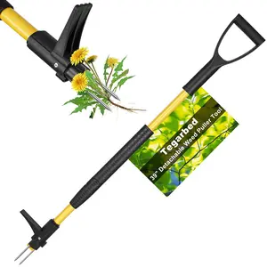 39" Stand Up Weed Tool - Detachable 3-Claw Weeder with Ergonomic Long D-Handle| for Effortless Weed Removal (Dandelions, Thistles & More)