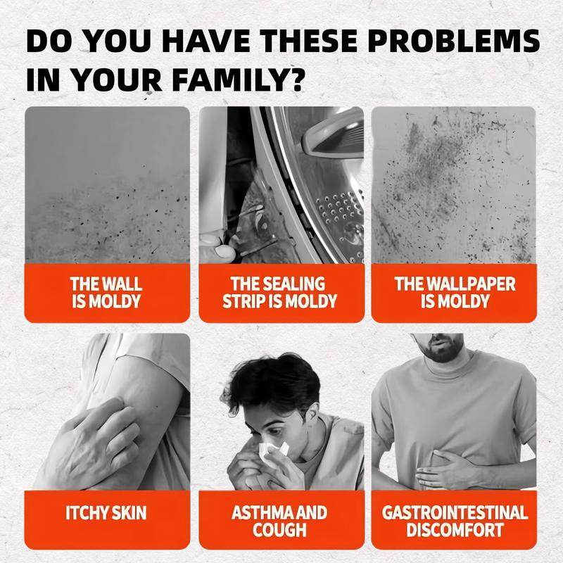 Wall Mold Remover 240ml Liquid Spray for Fast Effective Mold Removal Prevents Regrowth Special Formula Household Cleaner Sterilization and Mite Removal