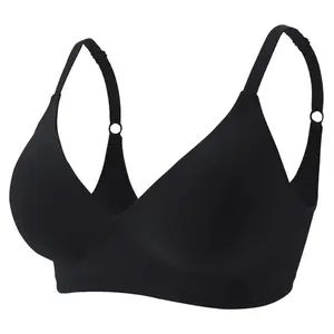 Latex Jelly Seamless Bras for Woman Wireless Sleep Removable Padded Bralette One Piece Brassiere No Wire Comfortable