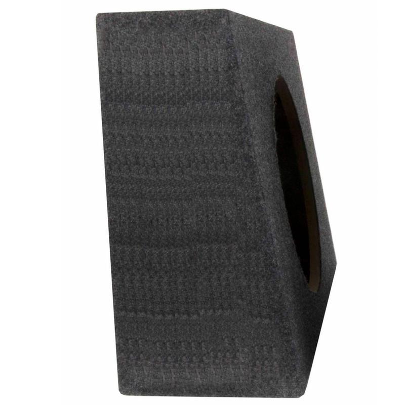 Q Power 10 Inch Single Slim Truck Shallow Sealed Subwoofer Box Sub Enclosure