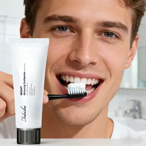 Finally! A toothpaste that whitens powerfully, cares for your gums, and keeps breath fresh ALL DAY gentle care oral health yellow teeth knobs natural whitening wine stain