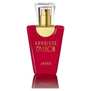 JAFRA Adorisse Passion Perfume - Red Bottle with Gold Accents and Clear Spray Nozzle