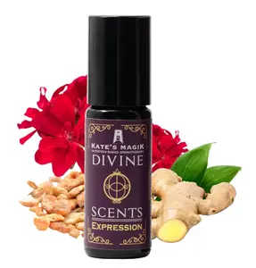Kate's Magik Divine Scents Expression Aromatic Ritual Magikal Tool 10 mL Roll-On with Pure Essential Oils & Reiki Charged
