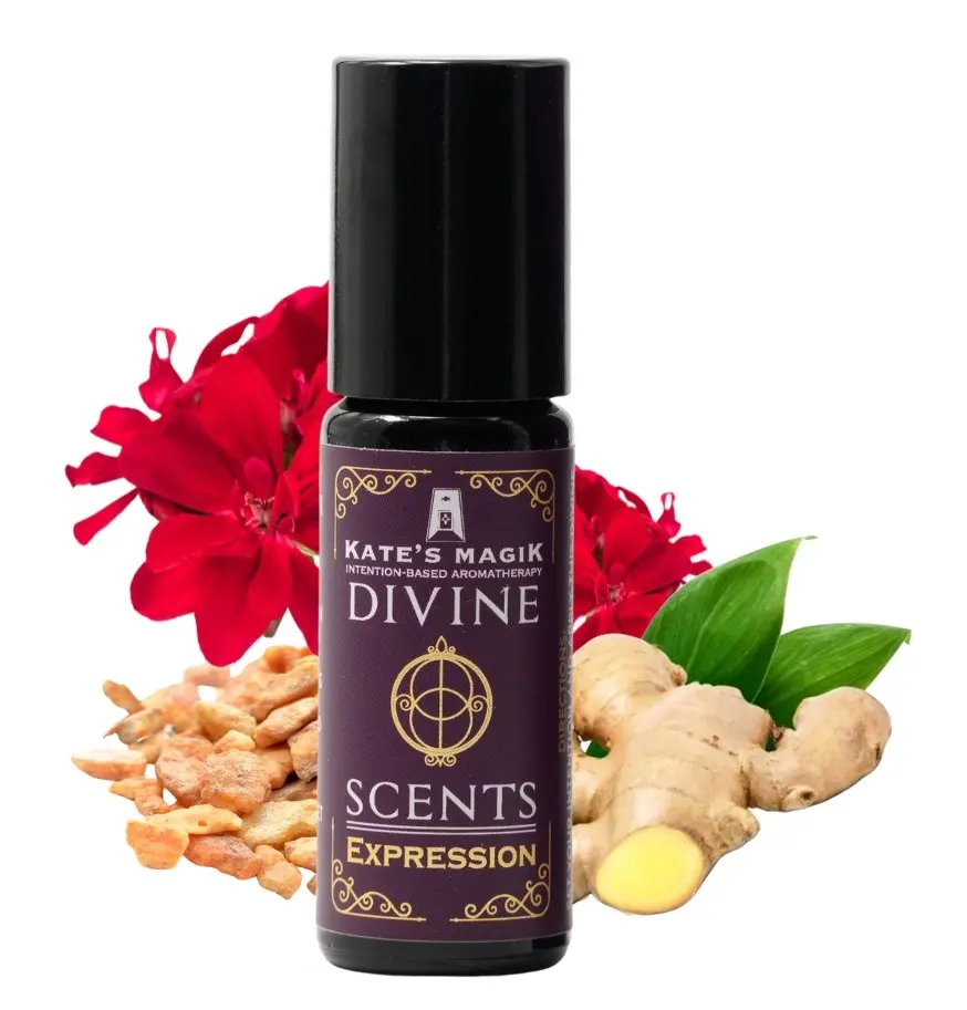 Kate's Magik Divine Scents Expression Aromatic Ritual Magikal Tool 10 mL Roll-On with Pure Essential Oils & Reiki Charged