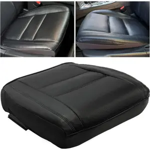 Black Artificial Leather Driver Seat Bottom Cover Compatible with 2011-2016 Jeep Grand Cherokee Limited Driver Side Truck Cushion Protector Replacement