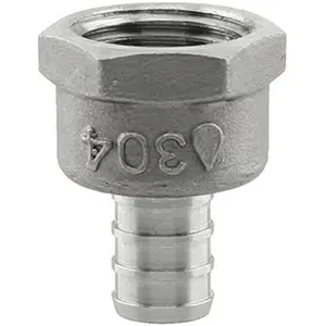 0.5 x 0.5 in. Stainless Steel PEX FPT Adapter