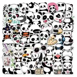 50 Panda Sketch Stickers for Decorative Notebooks, Water Bottles, Phone Cases, Albums, Various Scenarios, Ca Prop 65 Compliant