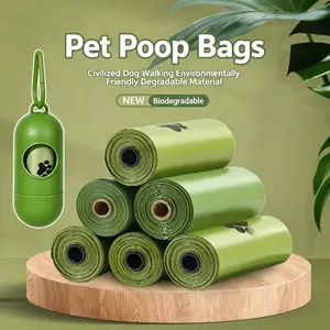 Yingdelai Dog Poop Bag Biodegradable - 4PCS  Dog Waste Bags with Dispenser, Extra Thick Strong Leak Proof Poop Bags for Dogs Doggy | Scented