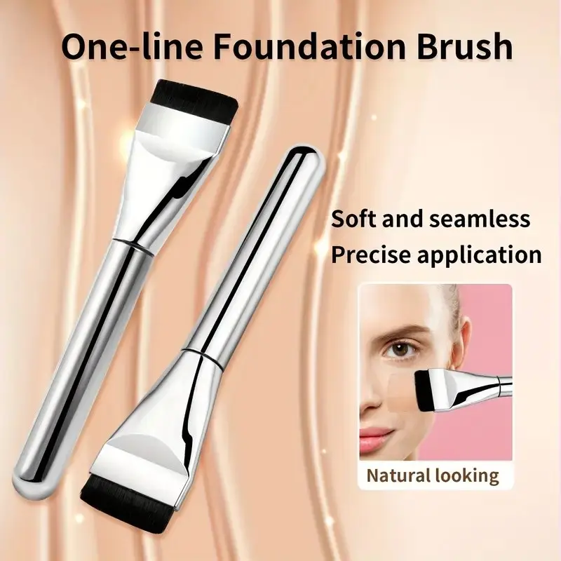 3pcs Makeup Brushes Set, Foundation Brush, Mask Brush, Beginner Cosmetic Tools, Professional Foundation Brush, Hydrophilic Polyurethane, Makeup Brush Sets