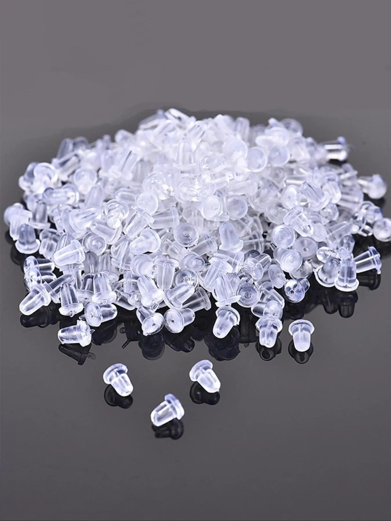 Clear Silicone Earring Backs, Transparent Earring Back Stoppers, DIY Earring Accessories for Women & Girls, Fashion Accessories for Daily Wear, Diy Beading Accessories, Diy Jewelry Making