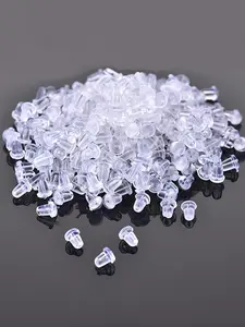 Clear Silicone Earring Backs, Transparent Earring Back Stoppers, DIY Earring Accessories for Women & Girls, Fashion Accessories for Daily Wear, Diy Beading Accessories