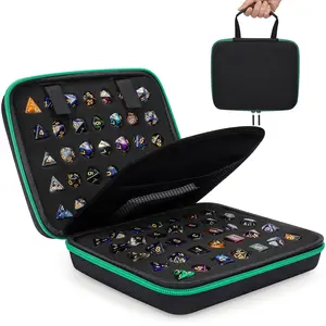 Aoriher Dice Case Durable with Removable Slotted Tray for Storage Game Dice Carrying Holder Compatible with Dnd Role Playing and Other Table Games