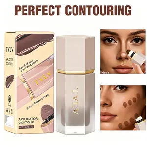 Liquid Contour Stick with Blending Tip | Long-Lasting Face Sculpting Cream for Women | Lightweight Buildable Bronze Contour Wand | Skin-Natural Sunkissed Glow for Summer Outdoor Makeup