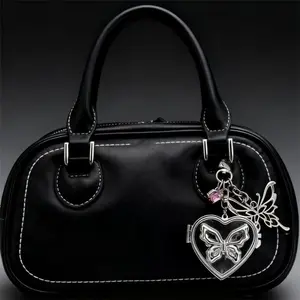 2026 New Arrival Handmade Vintage Keychain – Butterfly Bear Love Pendant for Handbags Car Keys, TikTokShopBlackFriday