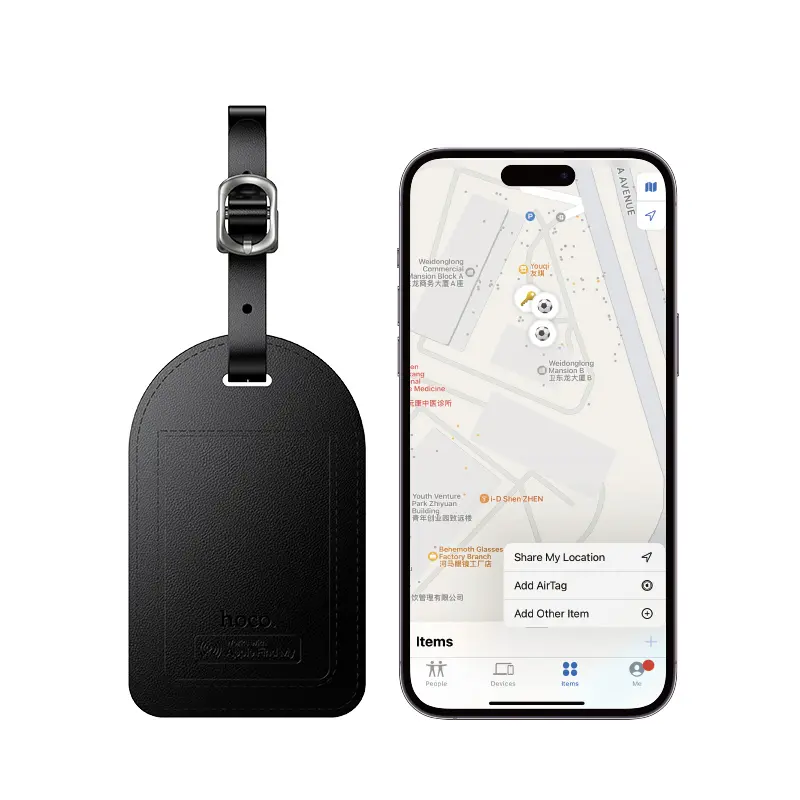 Hoco E91H Smart Luggage Tag with Apple Find My – Anti-Loss Bluetooth Tracker & ID Label