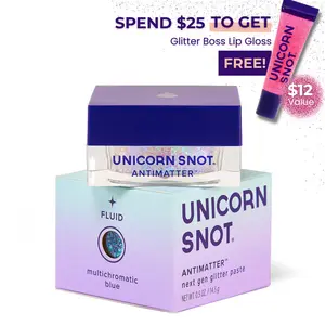Unicorn Snot Antimatter Color-Shifting Iridescent Body Glitter Paste – Plastic-Free, Sweat-Proof, Vegan, 0.5 oz