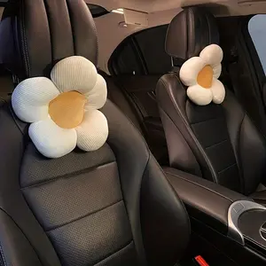1pc Adorable Flower Car Headrest Pillow, Auto Pillow, Car Headrest Neck Support Pillow, Cute