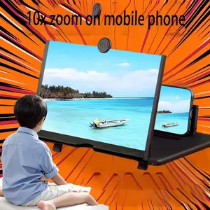 Mobile Tablet TV Screen Magnifier for Eye Protection, Radiation-Free Amplifier, Creative Pull-Out Stretch Screen Stand for Students, Portable Phone Holder