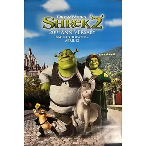 SHREK 2 - 11"x17" Original Movie Poster MINT 2024RR 20th Anniversary Dreamworks