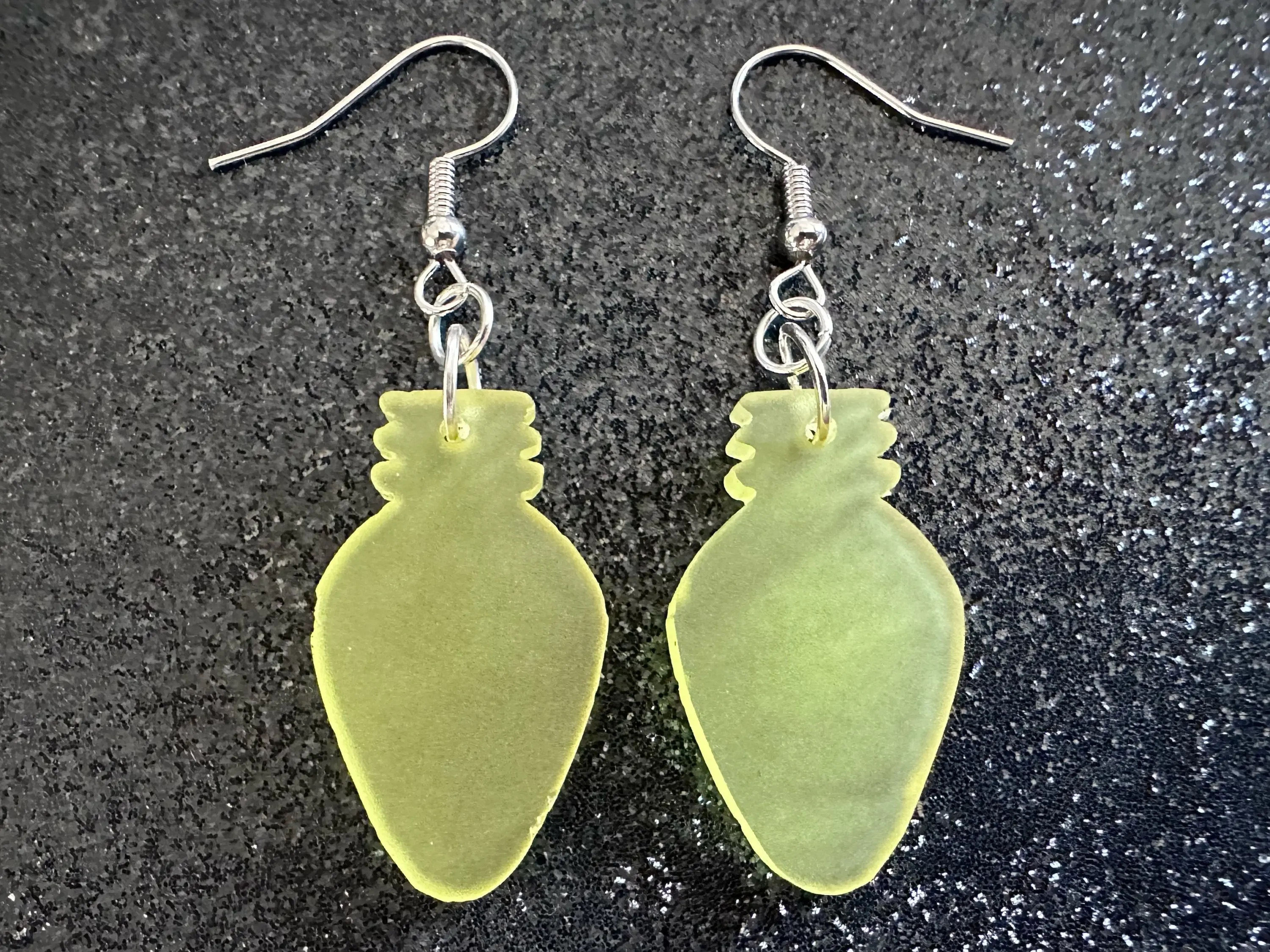 Christmas Light Earrings: Laser Cut Acrylic Lights, X-mas, Winter, Festive, Xmas, Fairy Lights, Holidays, Gifts for Her/Him/Them