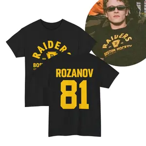 Raiders Rozanov 81 Heated Rivalry Graphic Cotton Unisex T-Shirt (Sweatshirt, Hoodie)