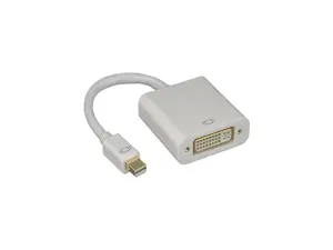 Nippon Labs Mini DisplayPort To DVI Adapter, 1920 x 1080p@60Hz, White Mini Dp to DVI Converter, 30DP-MDP-DVI