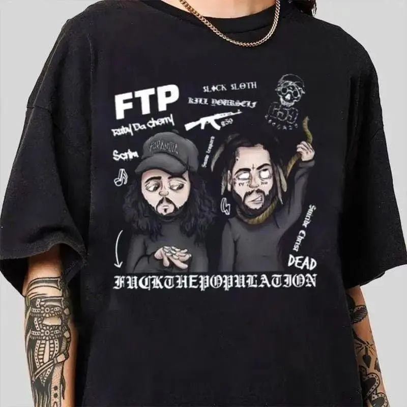 Premium Gun FTP Sulclde Boys T-Shirt, Vintage Graphic Cotton T-Shirt, Gildan Unisex, Quality Cotton, Classic Styles Medium, Gift For Music Fan, For Women For Men