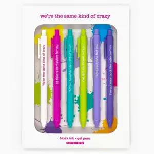 Funny Same Kind of Crazy Quotable Gel Pen Set