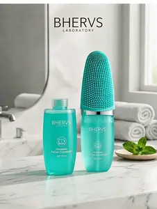 (Buy 1 Get 1 Refill) BHERVS Hydrating Foaming Facial Cleanser 120ml | Deep Clean & Moisture Mousse | Gentle Skincare for Dry Skin