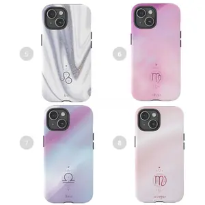 Zodiac Sign Phone Case Shockproof, 12 Zodiac Signs, Astrology Two-In-One Film Case - Durable, Shock-Absorbing, and Trendy Protection - for iPhone17 16, 15, 14, 13, 12 Plus, Pro, Max, and Samsung S25-22 Perfect Birthday Gift for Friends