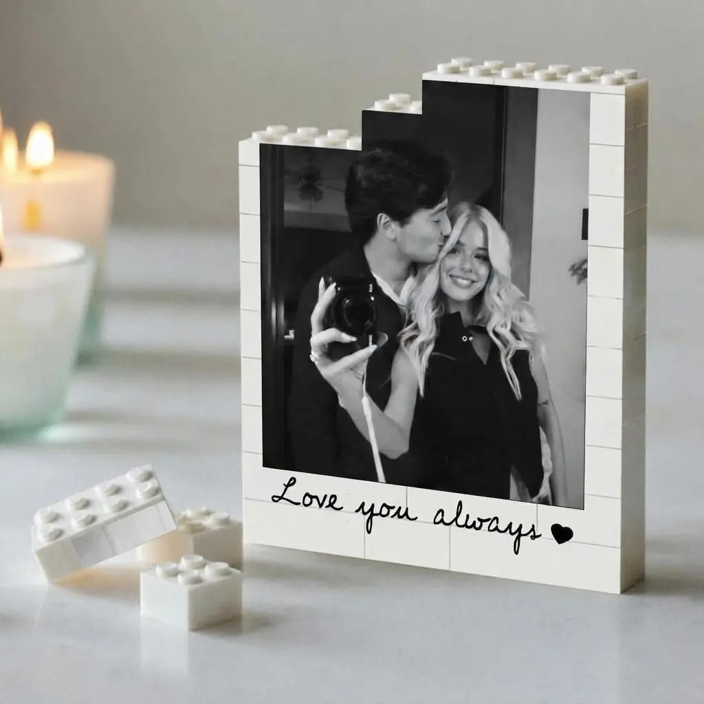 Custom Photo Building Blocks for Couples, Personalized Photo Block Puzzles, Anniversary Valentnes Birthday Gift for Him Her Boyfriend G-friend