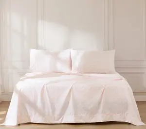 Lush Decor Romer Damask Sheet Set Peach 6-Piece Set Queen