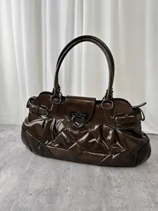 Pre-owned SALVATORE FERRAGAMO an shown Shoulder Bags Ferragamo Gancini Shoulder Bag, Cowhide Leather MR24032026A593