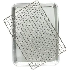 Quarter Sheet with Oven-Safe Nonstick Grid