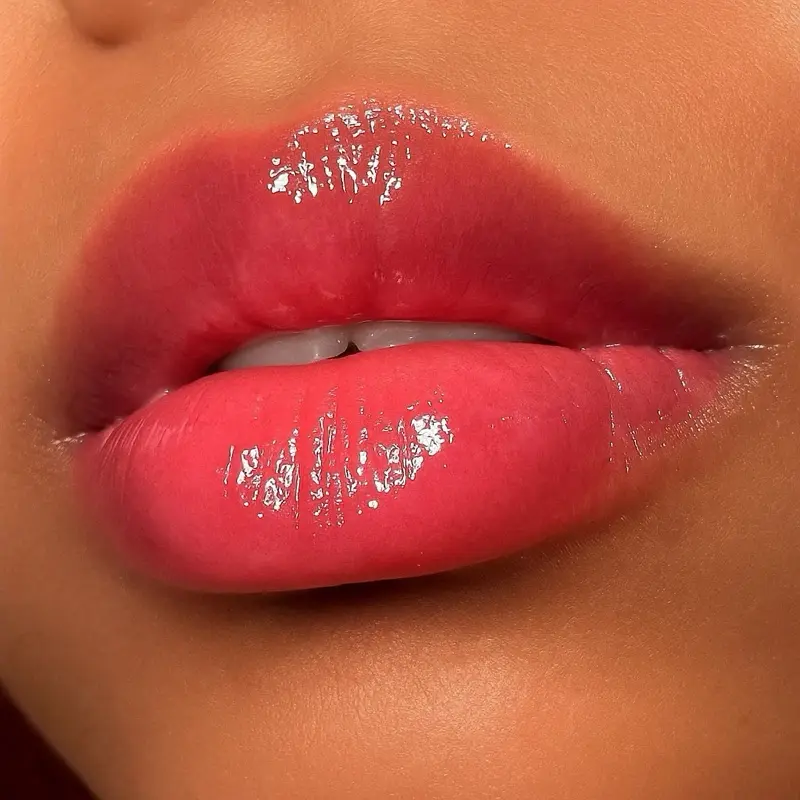 Explozay It Gets Deeper High Shine Lip Gloss - Hydrating Lip Color Changing Glossy Finish Long-lasting Formula Deep Pink Shade