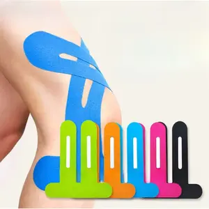 Pre-Cut Knee Muscle Patches | Kinesiology Tape, Elastic Athletic Tape for Elastic Sports Support - Athlete Running Specific, Universal Fit for Muscle Stability And Protection, with Ideal for Running, Hiking, Riding.