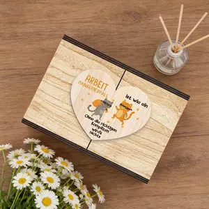 1pc wooden gift box and clothing box. Without a suitable partner, nothing can be accomplished. Suitable as a Christmas/Valentine's Day/Easter/Father's Day/Mother's Day/birthday gift for family/friends/loved ones, or as a home decoration.