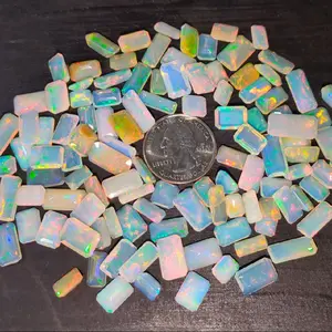 10 Carats Top Quality Ethiopian Opal Emerald Cut