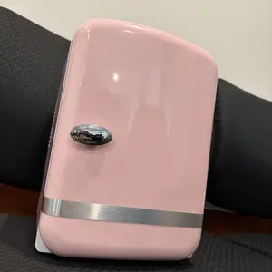 Kismile Retro Mini Fridge with Cooling & Warming Modes, 4L Compact Skincare & Beverage Fridge, Thermoelectric System, AC/DC Dual Power,  Household Items