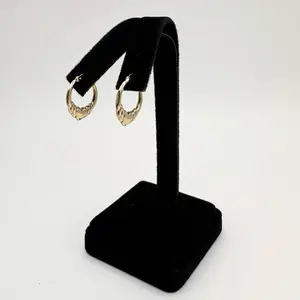 10k earrings with elegant heart design