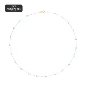 ANGEPERLE Freshwater Pearl Cablily baby pearl necklace 4-5mm TSJ652