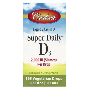 Carlson Super Daily® D3, 50 mcg (2,000 IU), 0.35 fl oz (10.3 ml)
