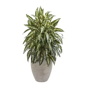 Nearly Natural Aglonema Artifi cial Plant in P lanter