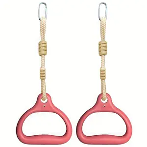2 Green Monkey Bar Rings - Durable ABS and PP Material, Perfect for Indoor and Outdoor Play, Ideal for Yard and Garden Climbing Frames, Playground Equipment | Playground Rings | Durable Playground Equipment