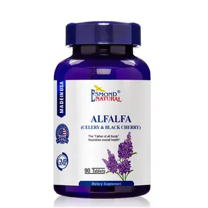 Alfalfa - Celery & Black Cherry Nourishes Overall Health USA FDA GMP NPAC-1500mg 90 Tablets