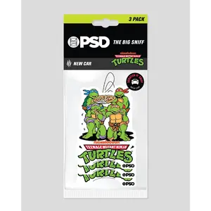 PSD TMNT Teenage Mutant Ninja Turtles Air Freshener 3 Pack