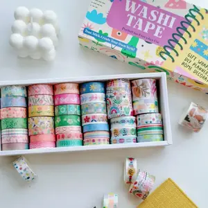 38 Rolls Vintage Floral Botanical Decorative Washi Tape Set - Decorative Sticker Tape for Scrapbooking, DIY Crafts, Gift Wrapping Supplies