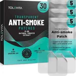 Anti-Smoke Herbal Patches Transparent | Quit Smoking Aid to Reduce Cravings - 30 Patches